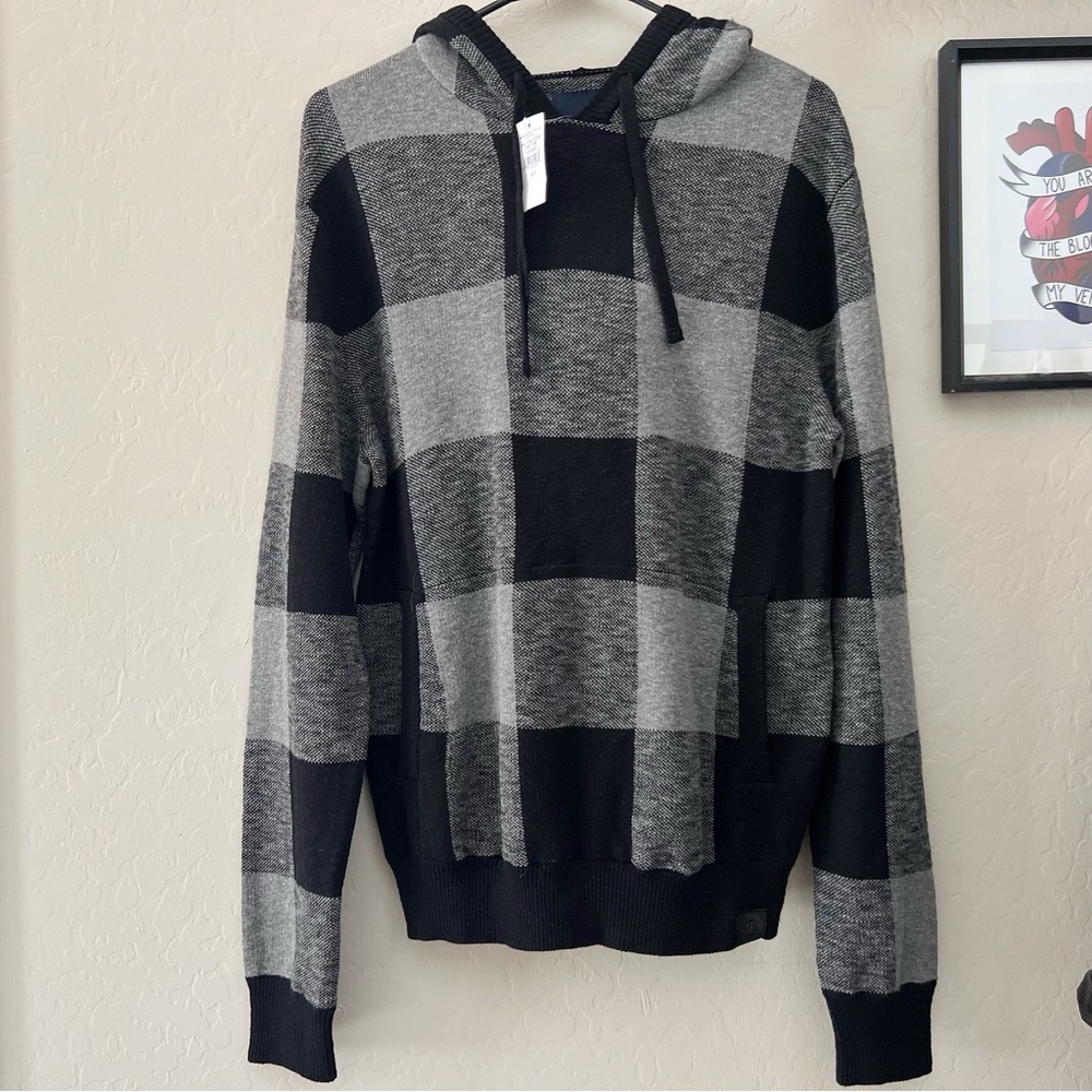 AE Outfitters Checkered Hooded Sweater